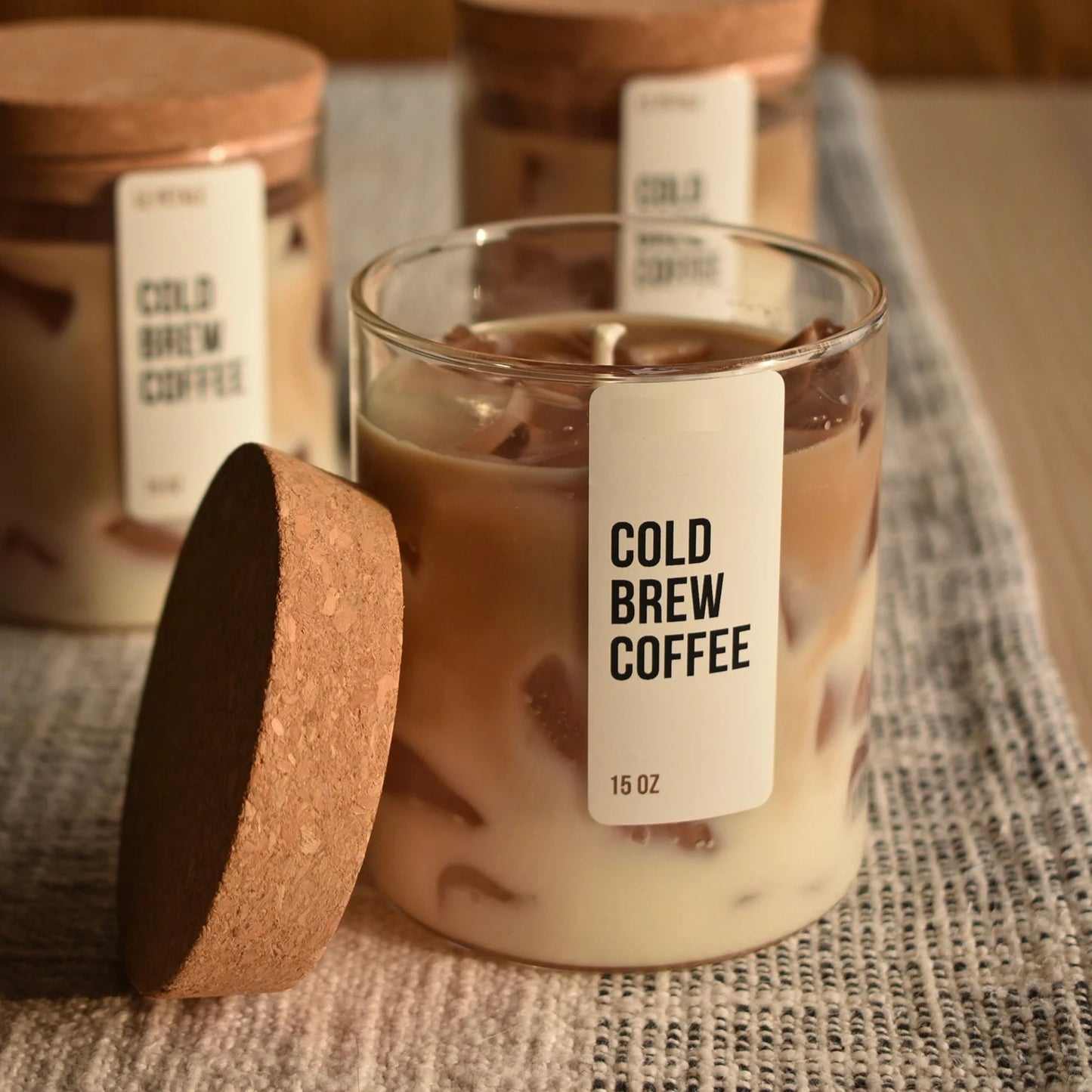 Iced Latte Coffee Scented Handmade Candle